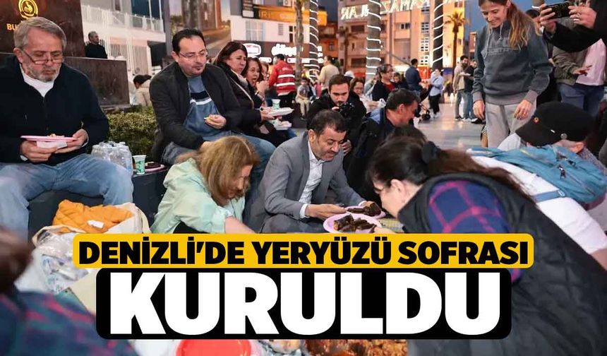 Denizli'de yeryüzü sofrası kuruldu