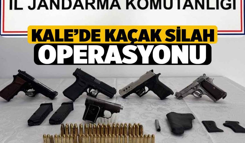 Kale’de kaçak silah operasyonu