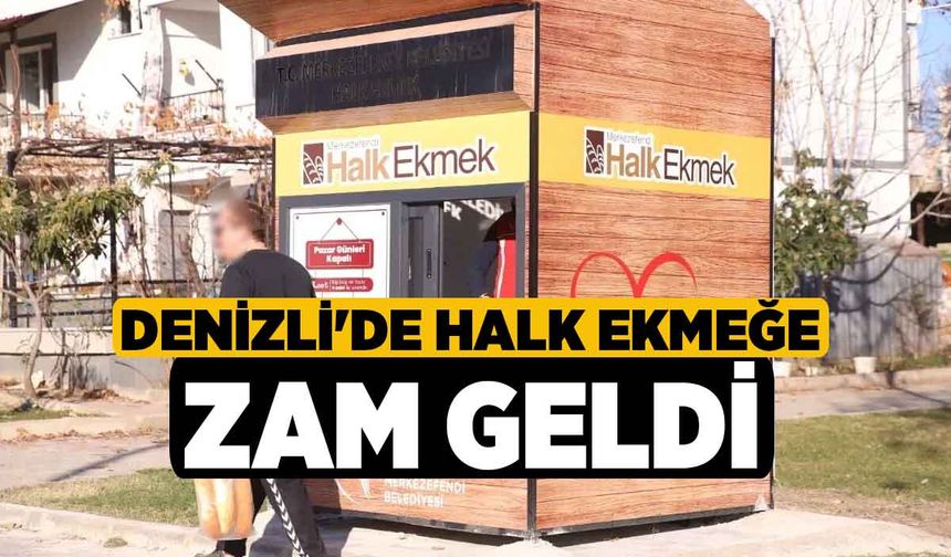 Denizli'de halk ekmeğe zam geldi!