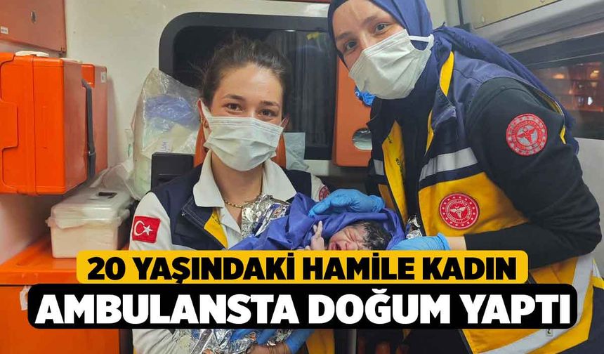 20 Yaşındaki Hamile Kadın Ambulansta Doğum Yaptı