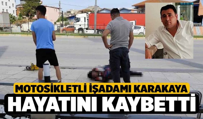 Denizli'da Otomobile Çarpan Motosikletli İşadamı Hayatını Kaybetti
