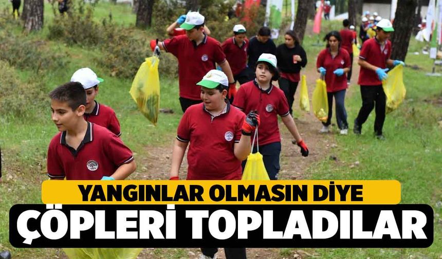 Denizli'de Orman Benim Diyerek Çöpleri Toplandı