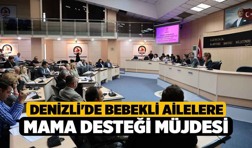Denizli'de bebekli ailelere mama desteği müjdesi