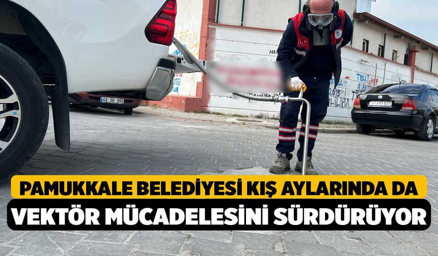 Pamukkale Belediyesi Kış Aylarında da Vektör Mücadelesini Sürdürüyor
