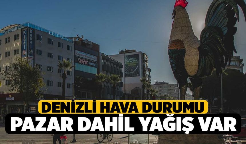 Denizli 5 Günlük Hava Durumu Tahmini (04 - 08 Aralık)