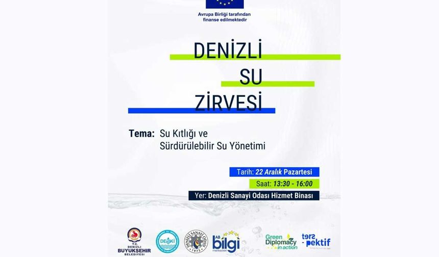 Denizli Su Zirvesinde su sorununa kalıcı çözümleri konuşulacak