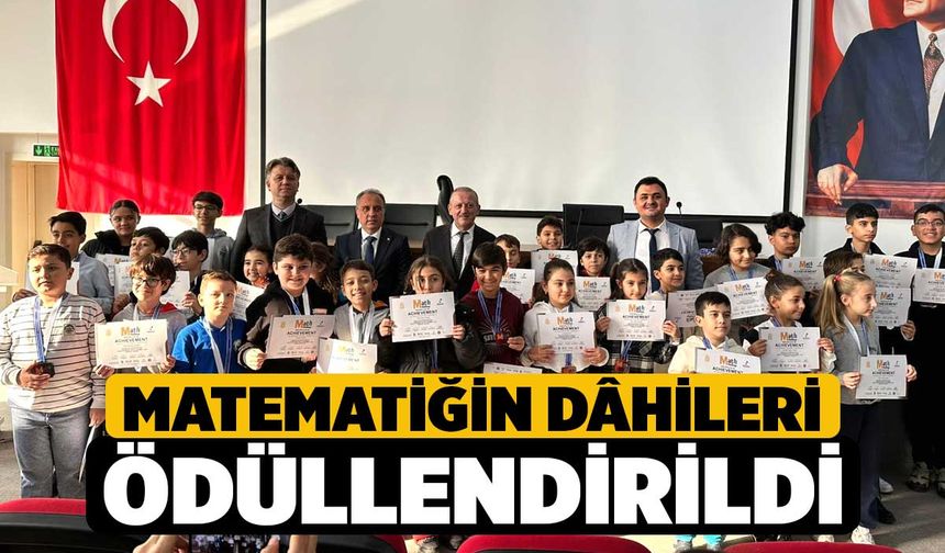 Matematiğin dâhileri ödüllendirildi