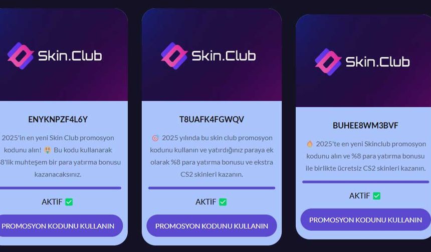 Skin Club Promo Code Nedir? En Güncel İndirim Kodları ve Kullanım Rehberi