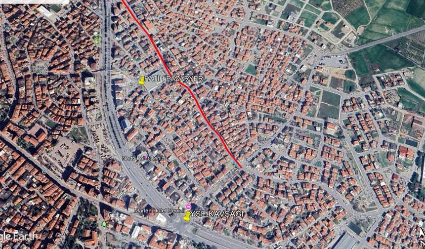 Büyükşehir’den Fatih Mahallesi’nde kaldırım genişletme çalışması