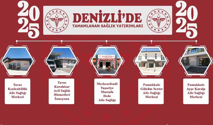 Denizli İl Sağlık Müdürü Öztürk, 2025’de sağlık sektörüne yapılan yatırımları ve hasta verilerini paylaştı