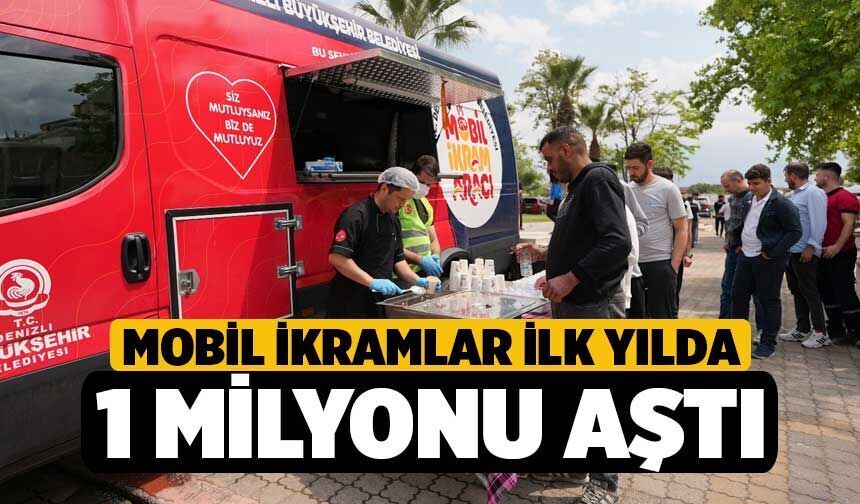 Mobil ikramlar ilk yılda 1 milyonu aştı