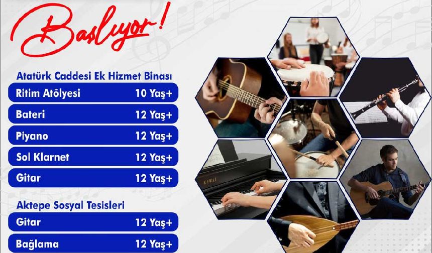 Pamukkale’de Müzik Kursları İçin Kayıtlar Başladı