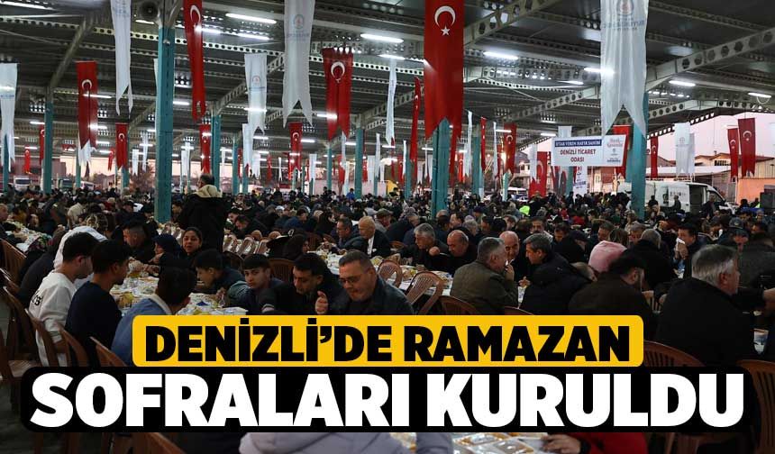 Denizli'de Ramazan Sofraları Kuruldu