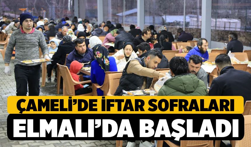 Çameli’de Ramazan Bereketi Elmalı’da Başladı: İlk İftar Sofrası Kuruldu