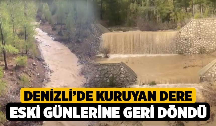Denizli’de Kuruyan Dere Eski Günlerine Geri Döndü