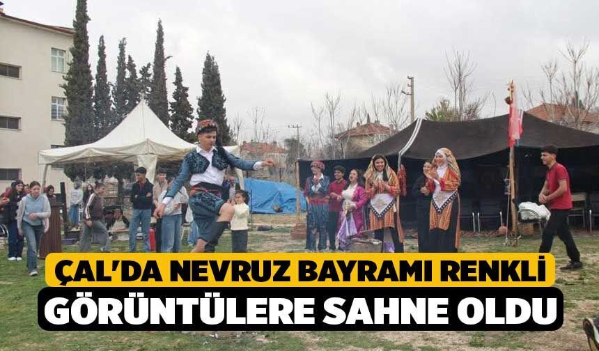 Çal'da Nevruz Bayramı renkli görüntülere sahne oldu
