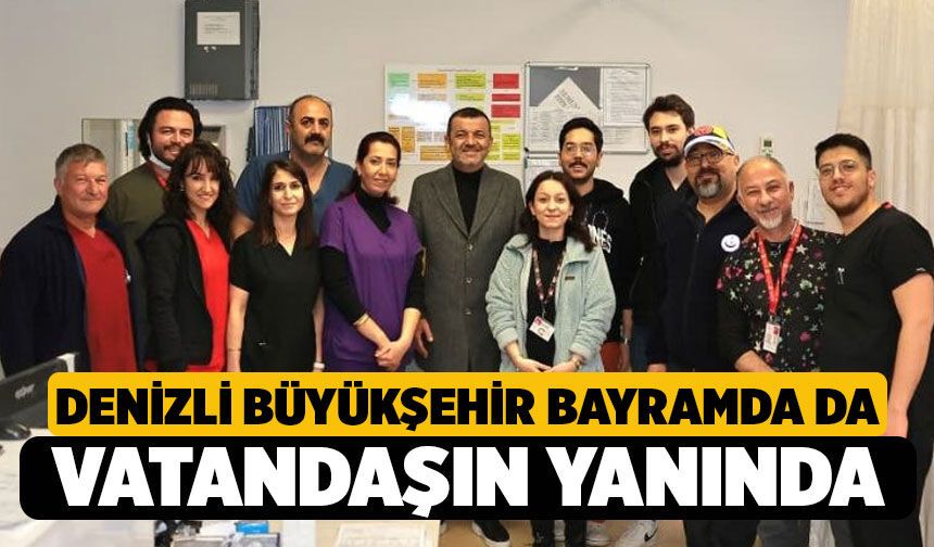 Denizli Büyükşehir bayramda da vatandaşın yanında