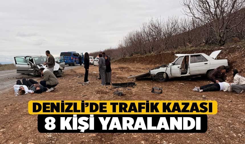 Çameli ve Çivrilde iki trafik kazası, 8 kişi yaralandı
