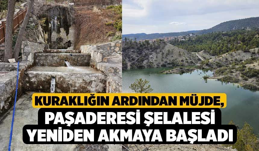Kuraklığın Ardından Müjde, Paşaderesi Şelalesi Yeniden Akmaya Başladı
