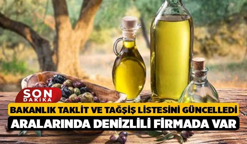 Bakanlık Taklit ve Tağşiş Listesini Güncelledi, Aralarında Denizlili Firmada Var