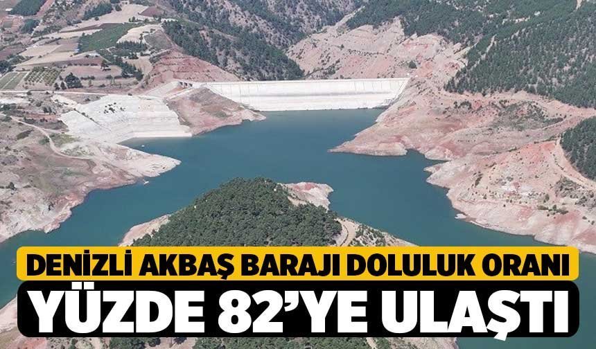 Denizli Akbaş Barajı Doluluk Oranı Yüzde 82’ye Ulaştı