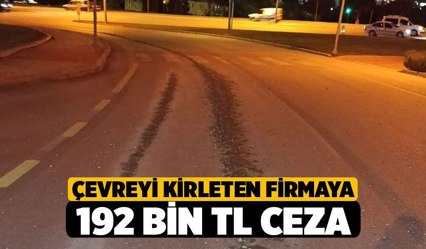 Denizli'de Çevreyi Kirleten Firmaya 192 bin TL Ceza