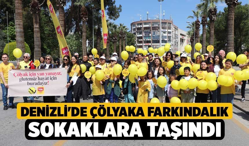 Denizli'de Çölyaka Farkındalık Sokaklara Taşındı