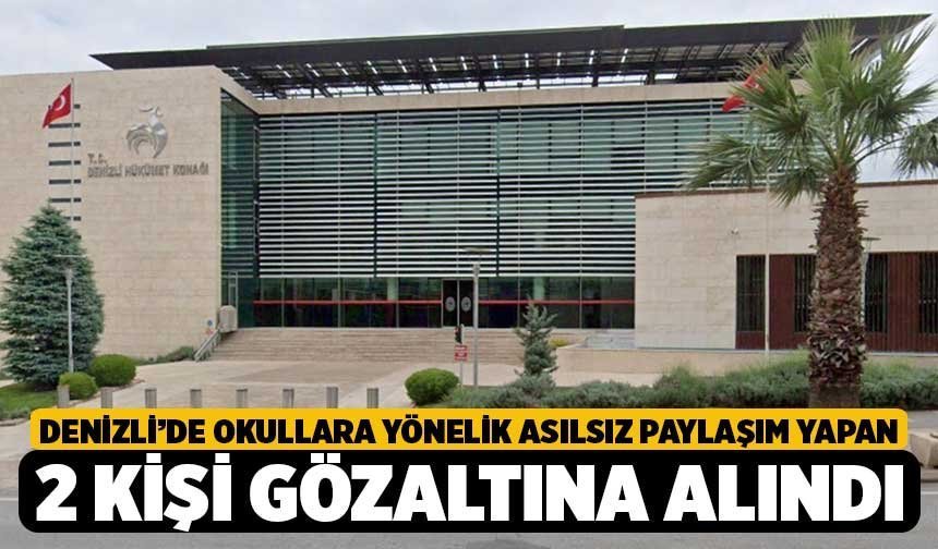 Denizli’de Okullara Yönelik Asılsız Paylaşım Yapan 2 Kişi Gözaltına Alındı