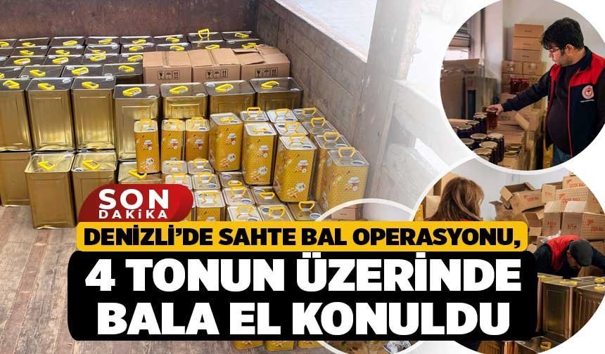 Denizli’de Sahte Bal Operasyonu, 4 Tonun Üzerinde Bala El Konuldu