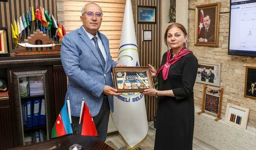 Kardeş Şehir Bilesuvar’dan Başkan Arslan'a Anlamlı Ziyaret