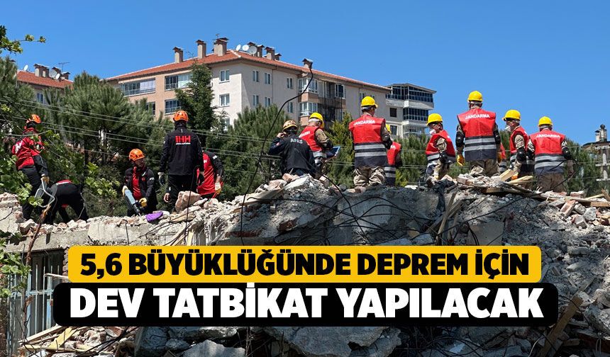 Denizli’de 5.6 Büyüklüğünde Deprem için Dev Tatbikatı