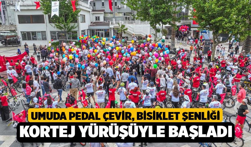 Denizli'de Bisiklet Şenliği Kortej Yürüyüşüyle Başladı