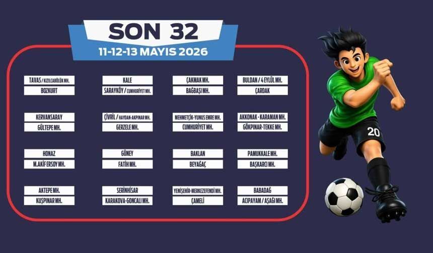 Mahallemde Maç Var projesinde son 32 heyecanı başladı