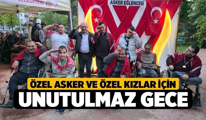 Özel asker ve özel kızlar için unutulmaz gece