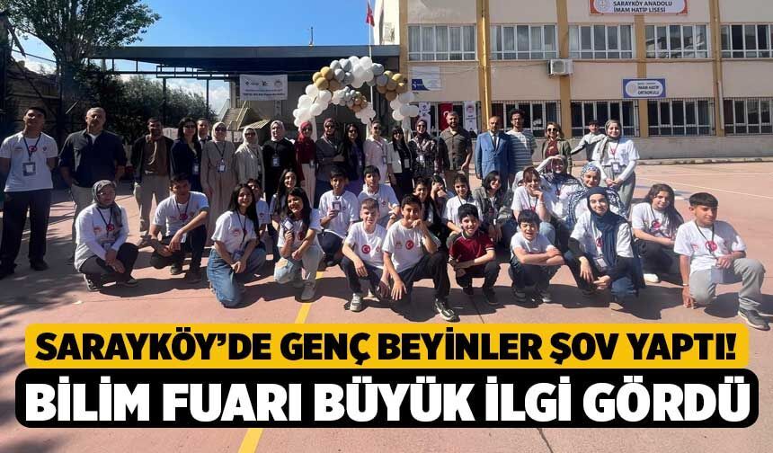 Sarayköy’de Genç Beyinler Şov Yaptı! Bilim Fuarı Büyük İlgi Gördü