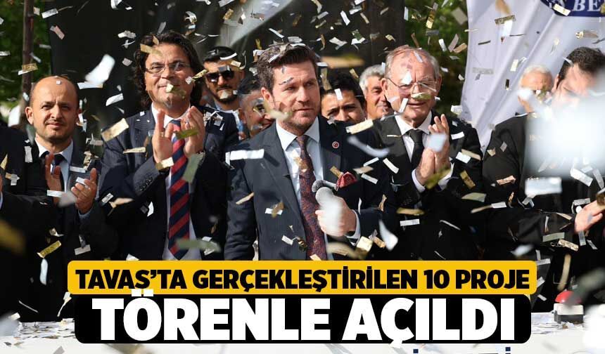Tavas'ta Gerçekleşen 10 Proje İçin Toplu Açılış Töreni Düzenlendi