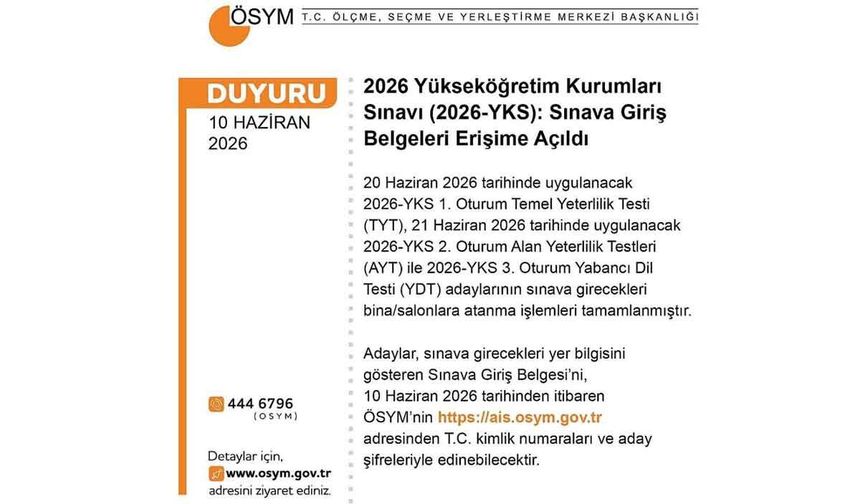 Adayların Beklediği An Geldi, Sınav Yerleri Belli Oldu