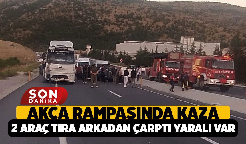 Denizli - Antalya yolunda Akça Rampasında, 2 Araç Tıra Arkadan Çarptı