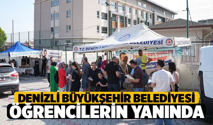 Denizli Büyükşehir LGS’ye Giren Öğrencilere İkramda Bulundu