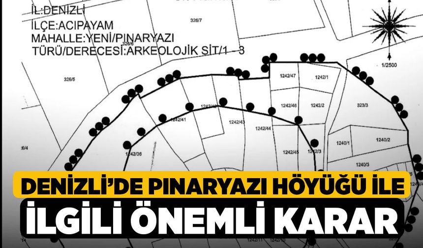 Denizli’de Pınaryazı Höyüğü ile İlgili Önemli Karar