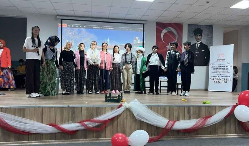 Denizli'nin 4 İlçesinde İmam Hatip Ortaokulları İçin Yabancı Dil Festivali Başladı