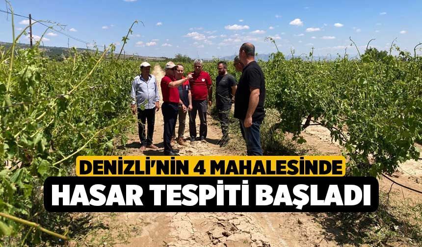 Denizli'nin 4 Mahalesinde Hasar Tespiti Başladı