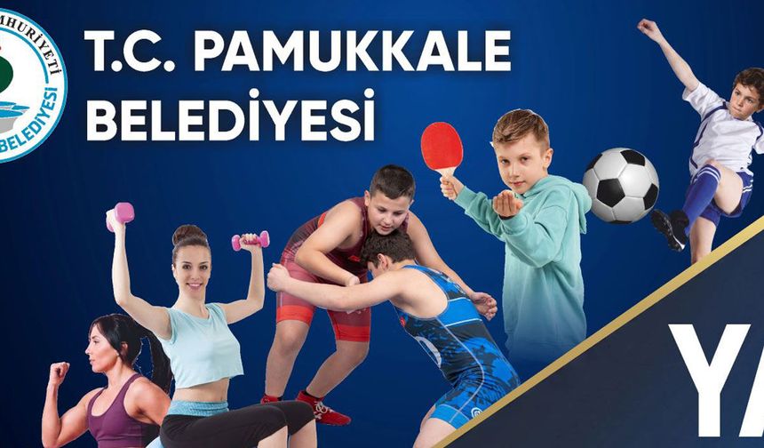 Pamukkale'de Ücretsiz Yaz Spor Kursları Başladı