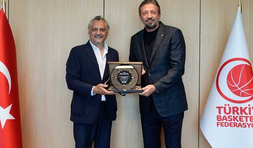 Denizli Basket’ten TBF Başkanı Türkoğlu’na ziyaret