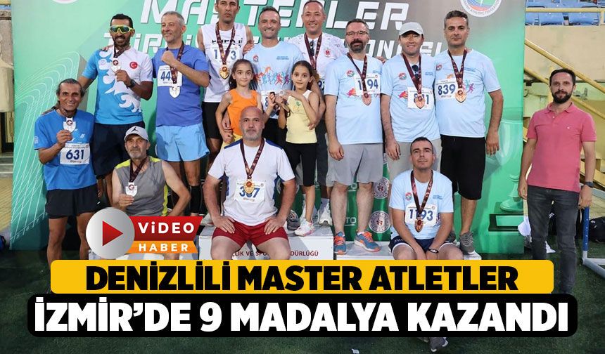 Denizlili Master Atletler Türkiye Şampiyonası’na Damga Vurdu: 4’ü Altın 9 Madalya!