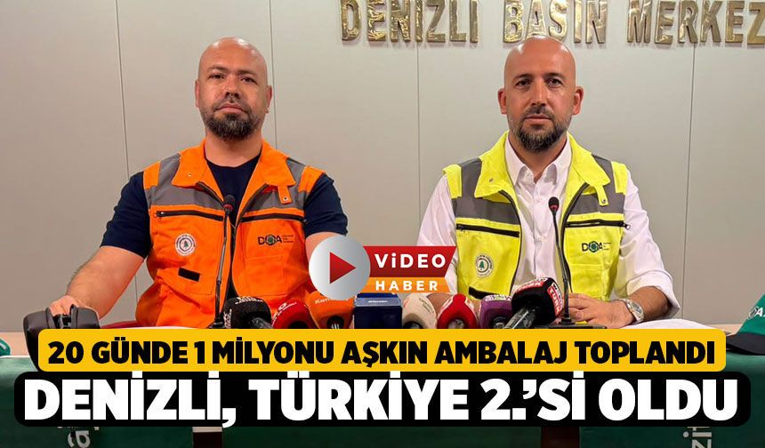 Denizli Sıfır Atıkta Türkiye İkincisi Oldu! Kartlı, "Denizli'de 17 Günde 1,3 Milyon Şişe Dönüştü"