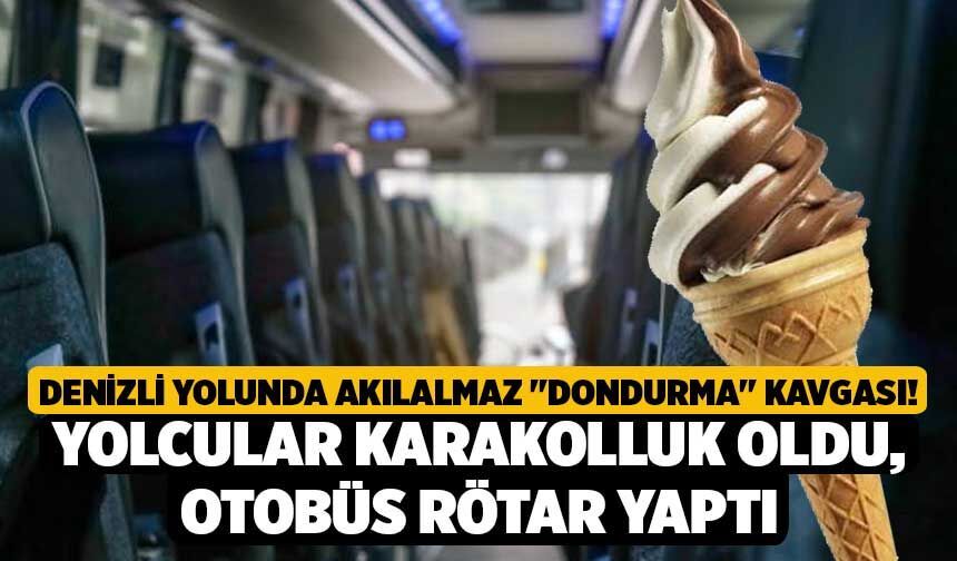 Denizli Yolunda Akılalmaz "Dondurma" Kavgası! Yolcular Karakolluk Oldu, Otobüs Rötar Yaptı