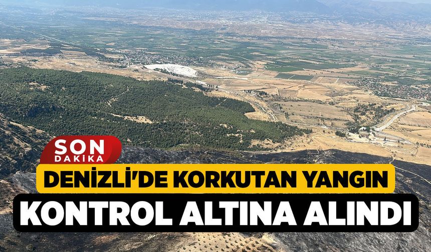 Denizli'de korkutan yangın kontrol altına alındı