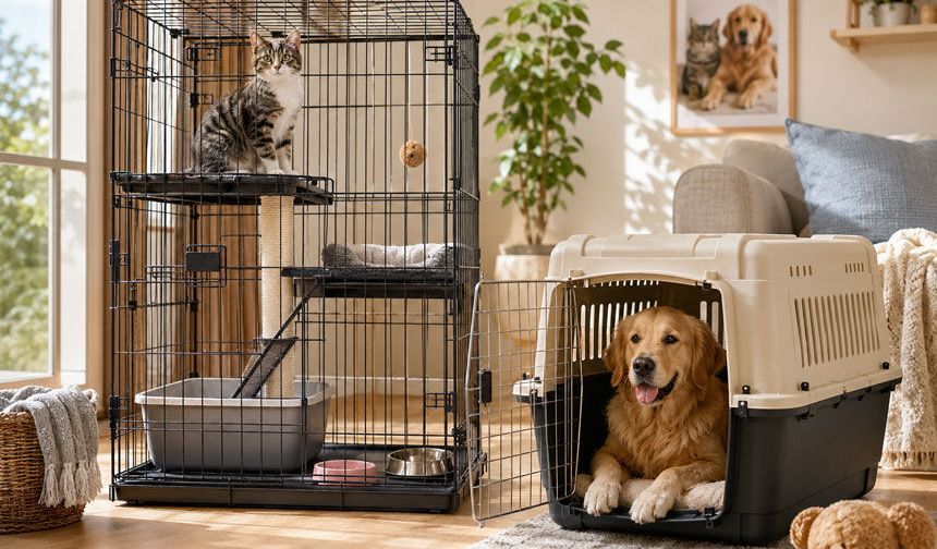 Minik Dostlarınız İçin Güvenli Liman: Kedi ve Köpek Kafesi Seçimi Rehberi