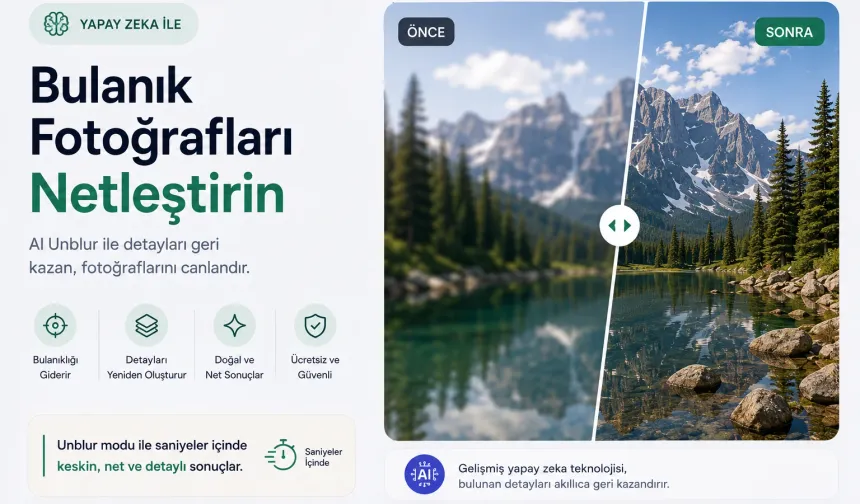 Bulanık Fotoğrafları Yapay Zeka ile Düzeltme – Ücretsiz Online Rehber